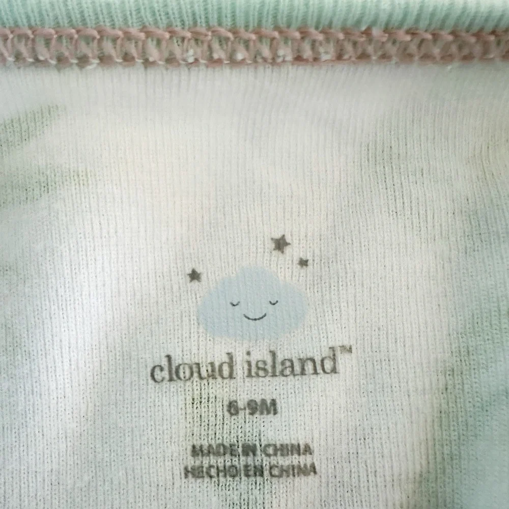 cloud island | Three Patterned Footie Sleepers (6-9 mos) ☁️ - Picture 6 of 6